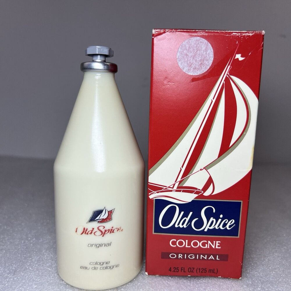 Old Spice Original Vintage Eau De Cologne With Box 4.25 Fl oz. P&G Canada